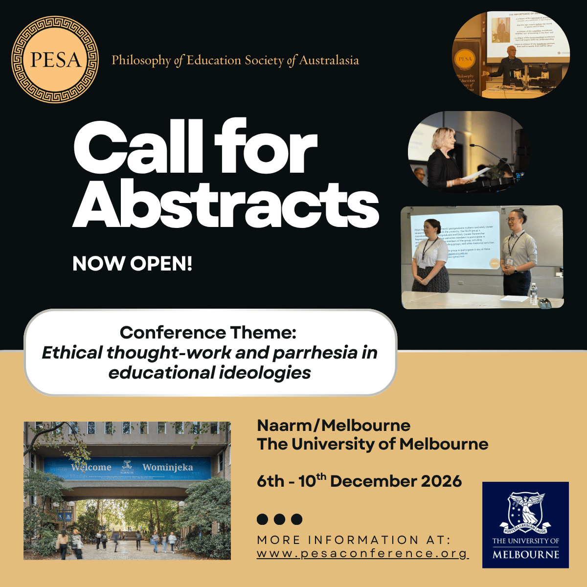 Call for Abstracts - PESA Conference 2026